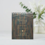 バジェットラ素朴イツレース結婚式レセプション招待状 (スタンド正面)