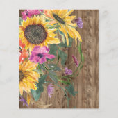 バジェットリタイアメントパーティーバーンウッド&サンフラワー (裏面)