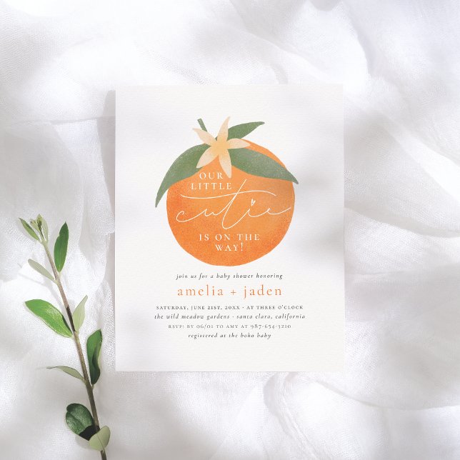 バジェットリトルかわいこちゃんオレンジカップルの赤ちゃんシャワー (クリエイターアップロード済み)