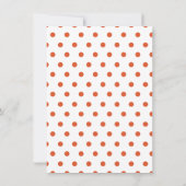 バジェットリトルかわいこちゃんオレンジクレメンチンベビーシャワー 招待状 (裏面)