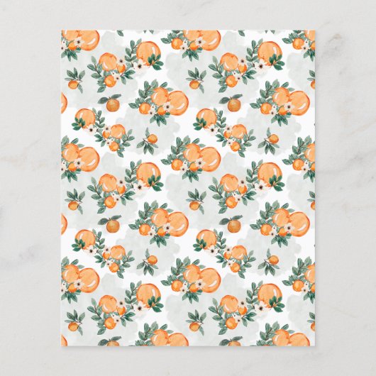 バジェットリトルかわいこちゃんサマーベビーシャワー招待状 (裏面)