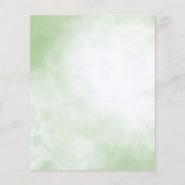 バジェットリトルかわいこちゃんベビーシャワー招待状 (裏面)