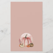 バジェットリトルカボキンガールベビーシャワー招待状 チラシ (裏面)