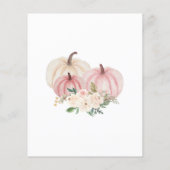 バジェットリトルカボキンピンクベビーシャワー招待状 チラシ (裏面)