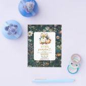 バジェットリトルカボチャ秋ベビーシャワー チラシ (シングル)