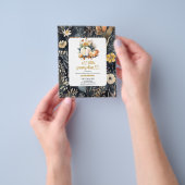 バジェットリトルカボチャ秋ベビーシャワー チラシ (手)