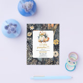 バジェットリトルカボチャ秋ベビーシャワー チラシ (シングル)