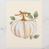 バジェットリトルカボチャ秋水の色ベビーシャワー チラシ (裏面)