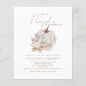 バジェットリトルカンプキンガールベビーシャワー招待状 チラシ (正面)