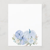 バジェットリトルカンプキンブルーベビーシャワー招待状 チラシ (裏面)