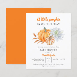 バジェットリトルカンプキンベビーシャワーエレガントシンプル