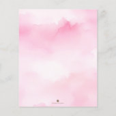 バジェットリトルカンプキンベビーシャワー招待状ガール チラシ (裏面)