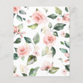 バジェットリトルカンプキンベビーシャワー招待状 (裏面)