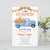 バジェットリトルカンプキンベビーシャワー招待状 (スタンド正面)