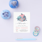 バジェットリトルカンプキンベビー振りかけ招待状 チラシ (シングル)