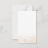 バジェットリトルカンプキンボタニカル秋ベビーシャワー ノートカード (裏面)