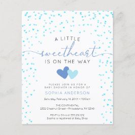 バジェットリトルスウィートベビーシャワー招待状フライヤー チラシ