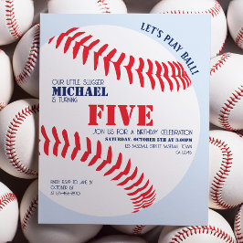 バジェットリトルスラッガーベースボール誕生日招待状