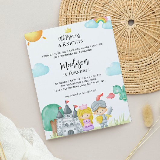 バジェットリトルナイトプリンセスキャッスル子供の誕生日