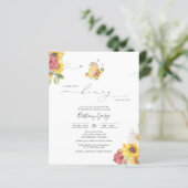 バジェットリトルハニービーベイビーシャワー招待状 (スタンド正面)