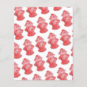 バジェットリトルファイアマンヘルメットファイアトラック誕生日 チラシ (裏面)