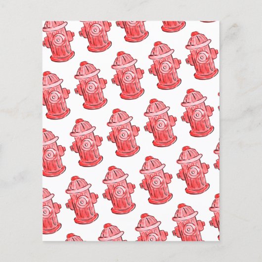 バジェットリトルファイアマンヘルメットファイアトラック誕生日 チラシ (裏面)