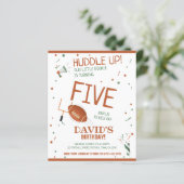 バジェットリトルルーキーサッカー誕生日招待状 (スタンド正面)