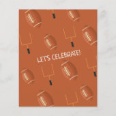 バジェットリトルルーキーサッカー誕生日招待状 (裏面)