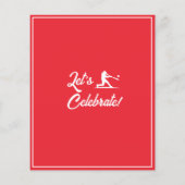 バジェットリトルルーキーベースボール誕生日招待状 (裏面)