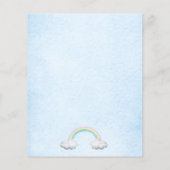 バジェットリトルレイオブサンシャインベビーシャワー招待状 (裏面)