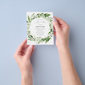 バジェットリリーオブザバレーフローラベビーシャワー チラシ (手)