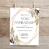 バジェットリーフィー金ゴールド幾何学結婚式招待状