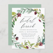 バジェットリーフリース手書きブライダルブランチ (正面/裏面)