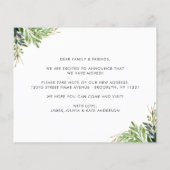 バジェットリーフ引っ越しました新しいホームムービングカード (裏面)