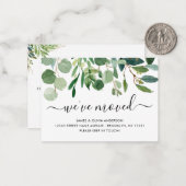 バジェットリーフ引っ越しました新しいホームムービングカード ノートカード (正面/裏面インサイチュ)