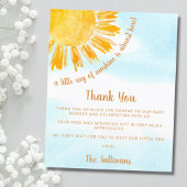 バジェットレイオブサンシャインベビーシャワーありがとう