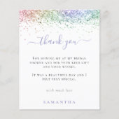 バジェットレインボーグリッターフォトブライダルシャワー感謝してい (正面)