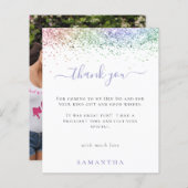 バジェットレインボーグリッター写真Henありがとう (正面/裏面)