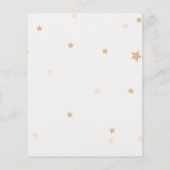 バジェットレインボースターズバースデーパーティーの招待 チラシ (裏面)