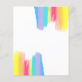 バジェットレインボービューティフルLGBTQ結婚式招待状 チラシ (裏面)