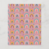 バジェットレインボーマジカルバースデーパーティーへの招待 (裏面)