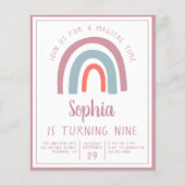 バジェットレインボーマジカルバースデーパーティーへの招待 (正面)