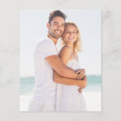 バジェットレインボー紙吹雪パープル結婚式招待状 (裏面)