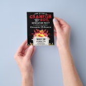 バジェットレッドクロウフィッシュ沸騰GRAD 3写真招待状 チラシ (手)