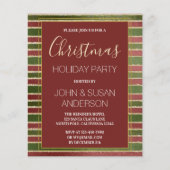 バジェットレッドグリーンゴールドフォイルクリスマスパーティー (正面)