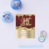 バジェットレッドゴールドフォイルグリッターキンセアニェラ15th チラシ (シングル)