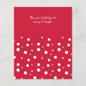 バジェットレッドジョイタイポグラフィフォトホリデーカード (裏面)