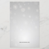 バジェットレッドスノーフレーク引っ越しましたホリデーカード (裏面)