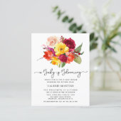 バジェットレッドピンクオレンジイエローベビーイン開花シャワー (スタンド正面)