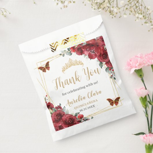 バジェットレッドフローラ金ゴールドバターファイルキンセアニェラXV フェイバーバッグ (封をした状態)